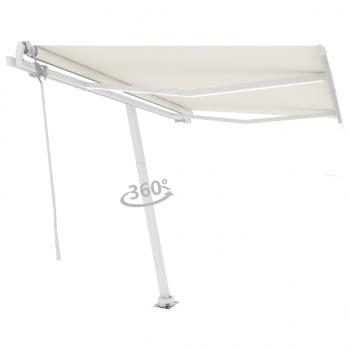 Markise Automatisch mit LED & Windsensor 300x250 cm Creme