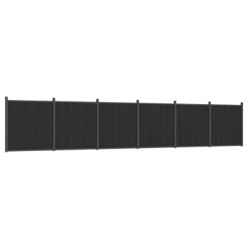 Zaunelement Grau 1045x186 cm WPC