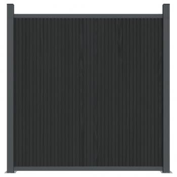 Zaunelement Grau 1045x186 cm WPC
