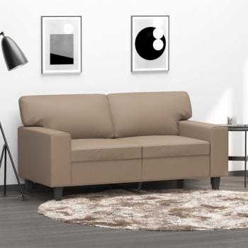 ARDEBO.de - 2-Sitzer-Sofa Cappuccino-Braun 120 cm Kunstleder