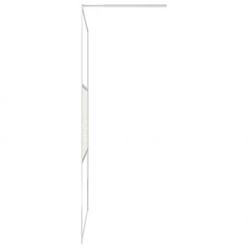 Duschwand mit Ablage für Walk-In-Dusche Chrom 80x195 cm ESG