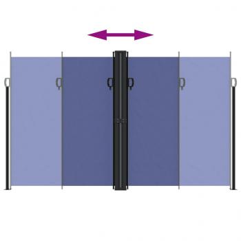 Seitenmarkise Ausziehbar Blau 200x600 cm