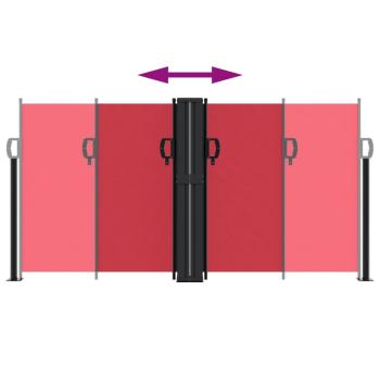 Seitenmarkise Ausziehbar Rot 120x600 cm