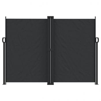 Seitenmarkise Ausziehbar Schwarz 180x600 cm
