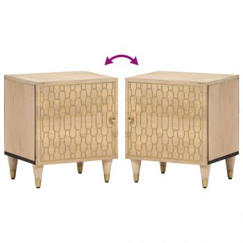 Nachttisch 40x33x46 cm Massivholz Mango