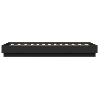 Bettgestell Schwarz 90x190 cm Holzwerkstoff