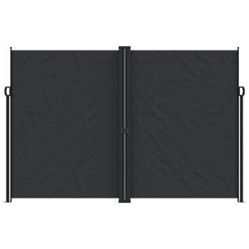 ARDEBO.de - Seitenmarkise Ausziehbar Schwarz 220x1000 cm