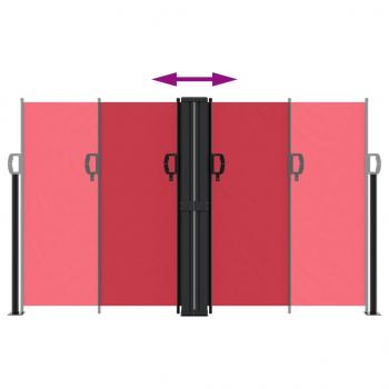 Seitenmarkise Ausziehbar Rot 140x1200 cm