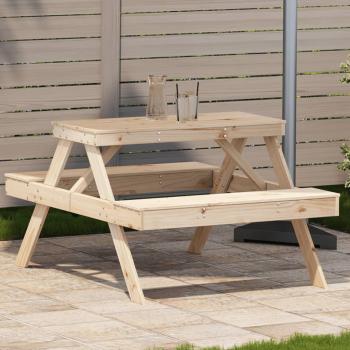 ARDEBO.de - Picknicktisch 105x134x75 cm Massivholz Kiefer