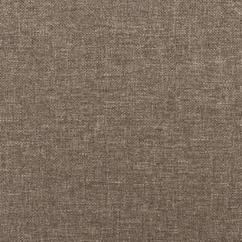 Boxspringbett mit Matratze & LED Taupe 120x190 cm Stoff