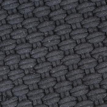 Teppich Rechteckig Anthrazit 160x230 cm Baumwolle