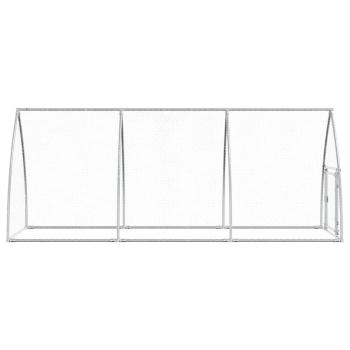 Hühnerkäfig Silbern 300x105x120 cm Verzinkter Stahl
