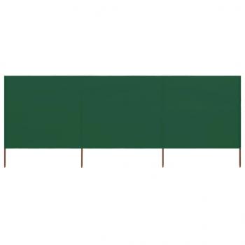 ARDEBO.de - 3-teiliges Windschutzgewebe 400 x 80 cm Grün