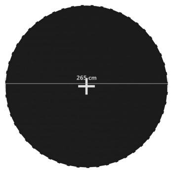Sprungtuch Schwarz für 3,05 m Runde Trampoline