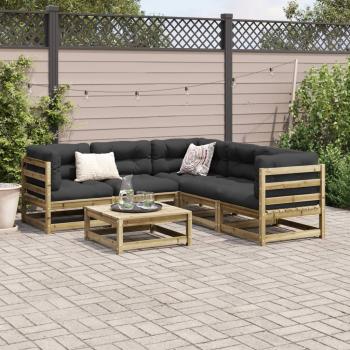 ARDEBO.de - 6-tlg. Garten-Sofagarnitur Kiefernholz Imprägniert