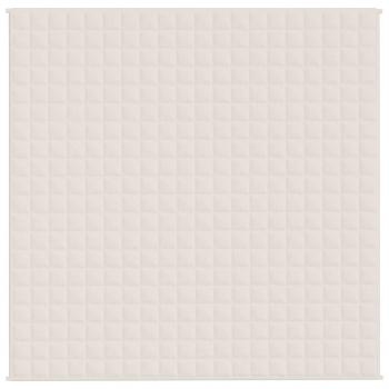 Gewichtsdecke Hellcreme 200x200 cm 13 kg Stoff