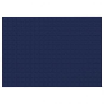 Gewichtsdecke Blau 155x220 cm 7 kg Stoff