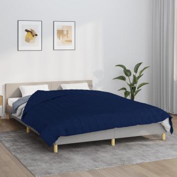 ARDEBO.de - Gewichtsdecke Blau 200x200 cm 9 kg Stoff