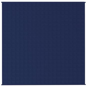Gewichtsdecke Blau 200x200 cm 9 kg Stoff