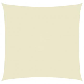 Sonnensegel Oxford-Gewebe Quadratisch 2,5x2,5 m Cremeweiß