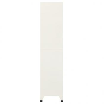 Schließfachschrank Grau und Blau 90x40x180 cm Stahl