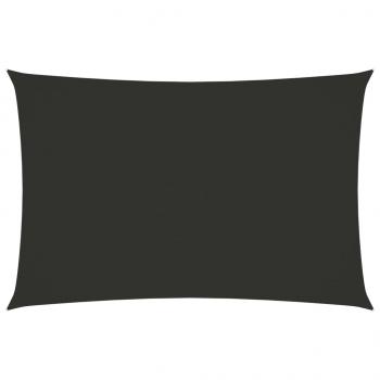 Sonnensegel Oxford-Gewebe Rechteckig 6x8 m Anthrazit