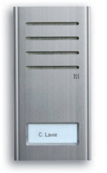 ARDEBO.de TCS ASX13001-0010 Audio-Außenstation, 1-reihig, Aufputz, Aluminium eloxiert natur
