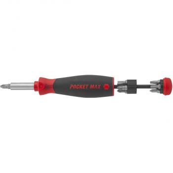 Wiha SB3803050 Schraubendreher mit Bit Magazin PocketMax magnetisch, 8-teilig (45292)