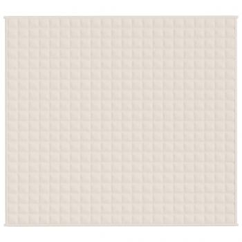 Gewichtsdecke Hellcreme 200x225 cm 13 kg Stoff