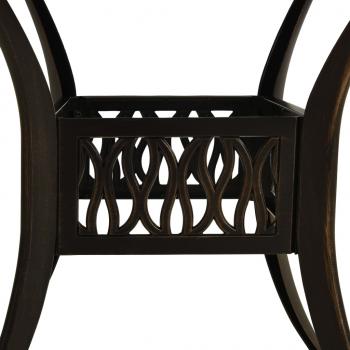 3-tlg. Bistro-Set Aluminiumguss Bronzen