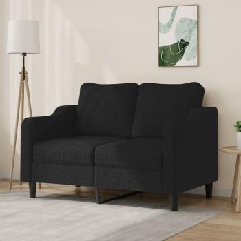 ARDEBO.de - 2-Sitzer-Sofa Schwarz 120 cm Stoff