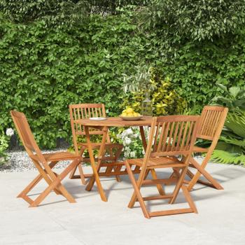 ARDEBO.de - 5-tlg. Garten-Essgruppe Massivholz Akazie