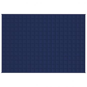 Gewichtsdecke Blau 140x200 cm 6 kg Stoff