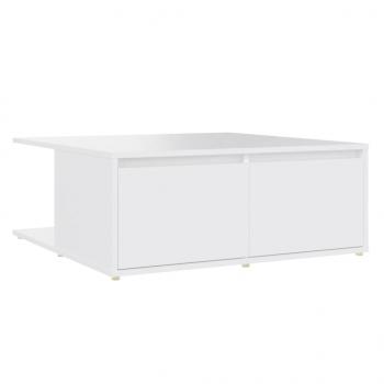 Couchtisch Weiß 80x80x31 cm Holzwerkstoff