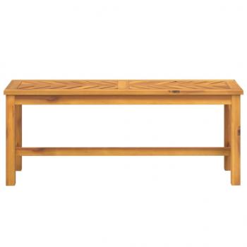 Gartenbank 110 cm Massivholz Akazie