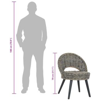 Sessel Kubu-Rattan Schwarz
