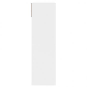 Schuhschrank mit 2 Klappen Weiß 80x34x116 cm