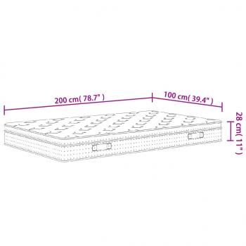 Matratze Taschenfederkern Medium Plus 100x200 cm