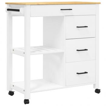 Küchenwagen MONZA 84x40x90 cm Massivholz Kiefer