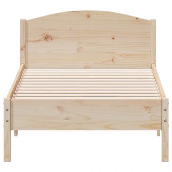 Massivholzbett ohne Matratze 75x190 cm Kiefernholz