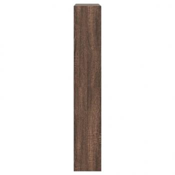 Schuhschrank Braun Eichen-Optik 80x21x125,5 cm Holzwerkstoff
