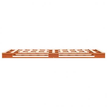 Palettenbett Wachsbraun 90x200 cm Massivholz Kiefer