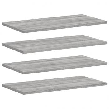 Wandregale 4 Stk. Grau Sonoma 60x30x1,5 cm Holzwerkstoff