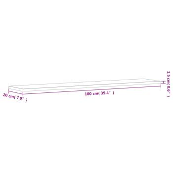 Wandregale 4 Stk. Grau Sonoma 100x20x1,5 cm Holzwerkstoff