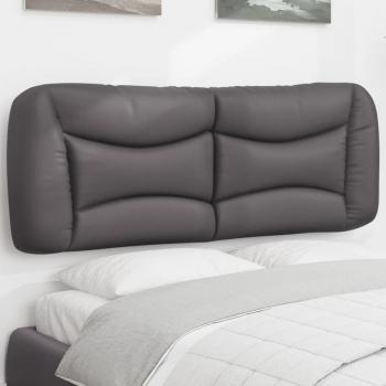 ARDEBO.de - Kopfteil-Kissen Grau 140 cm Kunstleder