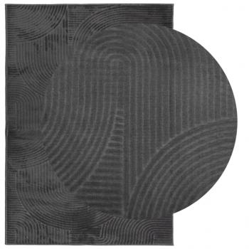 Teppich IZA Kurzflor Skandi-Stil Anthrazit 160x230 cm