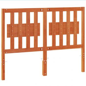 Kopfteil Wachsbraun 135 cm Massivholz Kiefer