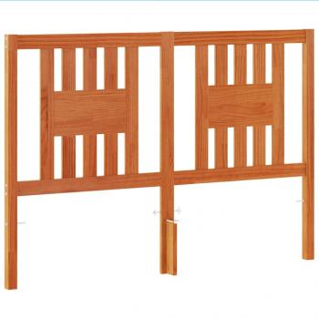 Kopfteil Wachsbraun 140 cm Massivholz Kiefer