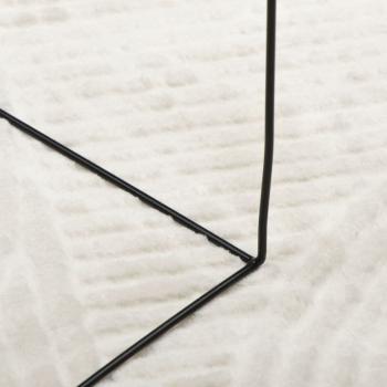 Teppich IZA Kurzflor Skandinavischer Look Creme Ø 120 cm