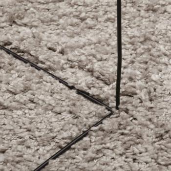 Shaggy-Teppich PAMPLONA Hochflor Modern Beige 240x340 cm